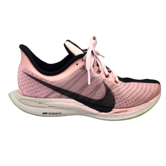 Nike Zoom Size 7/38 Pink Black Lace Up - Picture 1 of 6